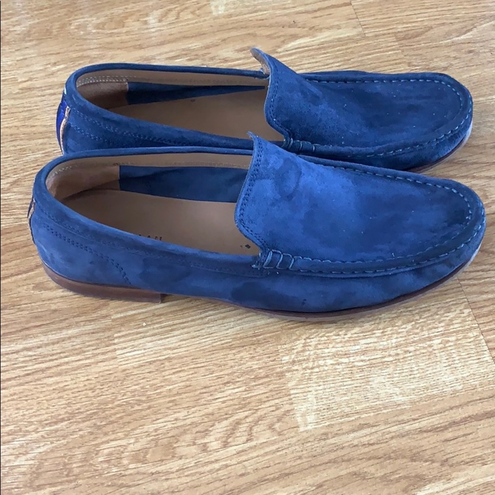 Cole Haan blue suede loafers